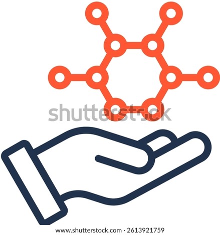 Polymer Icon Color Line Vector Illustration
