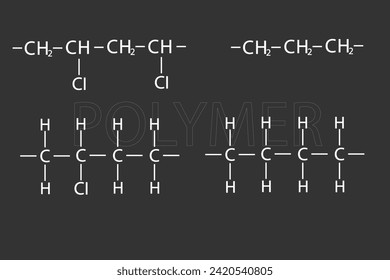 Polymer molecular skeletal chemical formula