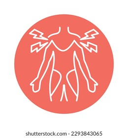 Polymyalgia Rheumatica color line icon. Pictogram for web page, mobile app, promo.