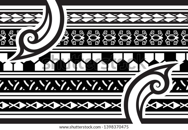 Polynesian Arm Band Tattoo Polynesian Arm Stock Vector Royalty Free