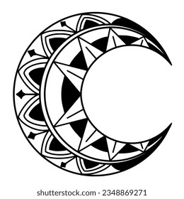 Polynesian circle tattoo design.  Aboriginal samoan. Vector illustration eps10.