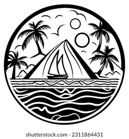 Polynesian elements, icon, glyph, vector, isolate, silhouette, totem, tattoo