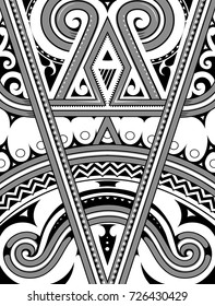 Polynesian ethnic style ornament. Good for T-shirt print designs