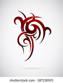 Polynesian ethnic tattoo