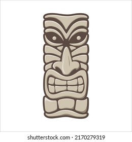 Estatua de dios polinesio, arte vectorial