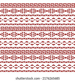 Polynesian Maori tribal seamless Aztec pattern. Background for fabric, wallpaper, card template, wrapping paper, carpet, textile, cover. ethnic tattoo style pattern