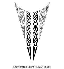 polynesian neck tattoo, tribal pattern  design, maori tribal ornaments vector