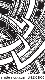 Polynesian ornament tattoo desing vector