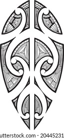 Polynesian ornament tattoo desing vector