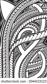 Polynesian ornament tattoo desing vector