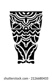 Polynesian ornament tattoo desing vector