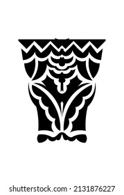 Polynesian ornament tattoo desing vector