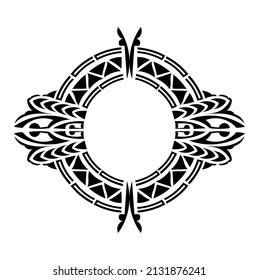 Polynesian ornament tattoo desing vector