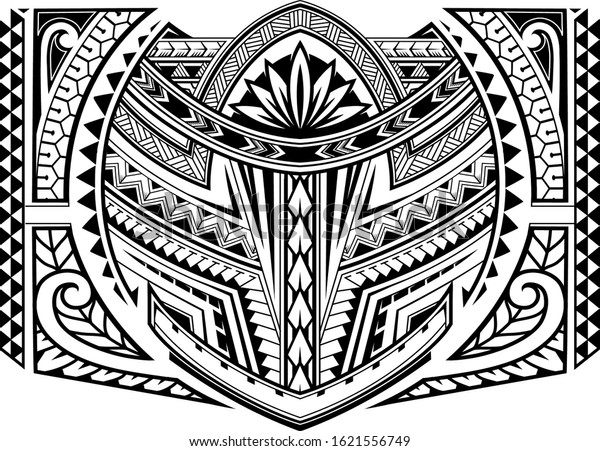 Polynesian Ornamental Tattoo Design Good Sleeve Stock Vector (Royalty ...