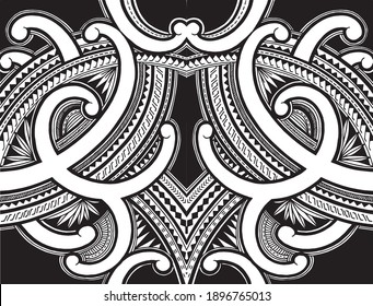 Polynesian samoa ornament tattoo desing vector