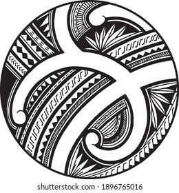 Polynesian samoa ornament tattoo desing vector