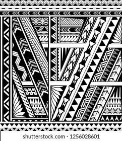 Polynesian Style Ornamental Band Sleeve Tattoo Stock Vector (Royalty ...