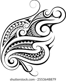 Polynesian style tattoo design. Good for ink and prints