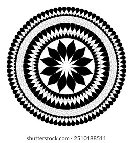 Projeto de tatuagem polinésia imagem vetorial antiga