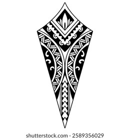 Polynesian tattoo design. Pattern aboriginal samoan. illustration EPS10