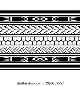 Polynesian Tattoo Line Pattern Tribal Pattern Stock Vector (Royalty ...