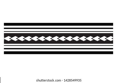 polynesian tattoo line pattern, tribal pattern tattoo, aboriginal samoan band, maori seamless art bracelets ornament, maori black and white texture border, ethnic ornament tribal band