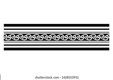 polynesian tattoo line pattern, tribal pattern tattoo, aboriginal samoan band, maori seamless art bracelets ornament, maori black and white texture border, ethnic ornament tribal band