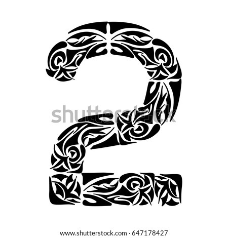 tribal tattoo numbers