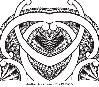 Polynesian tattoo ornament design vector