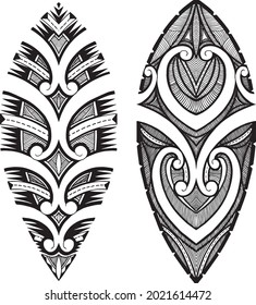 Polynesian tattoo ornament desing vector