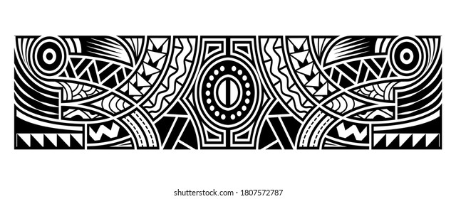 Polynesian Tattoo Pattern Maori Samoa Ornament Stock Vector (Royalty ...