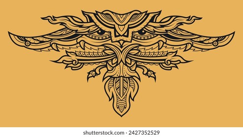 Polynesian tattoo pattern maori, samoa ornament border, ethic tribal template vector.