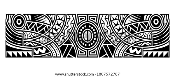 Polynesian Tattoo Pattern Maori Samoa Ornament Stock Vector (Royalty ...