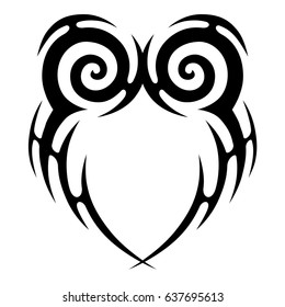 Polynesian tattoo pattern, maori style, 