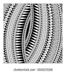 Tatuaje polinesio redibujado al vector. 