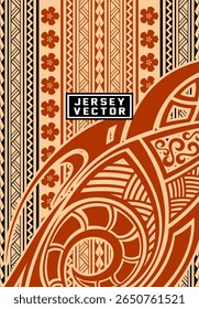 Polynesian tattoo style BACKGROUND FOR FULL SUBLIMATION JERSEY
