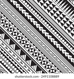 Polynesian tattoo tribal background design.