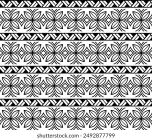 Polynesian tattoo tribal background design.
