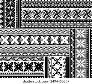 Diseño de fondo tribal del tatuaje polinesio. Fondo de pantalla decorativo de patrón samoano. 