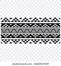 In: Polynesian Tattoo Tribal Band Design. Samoanische Tattoo Stammesgrenze.