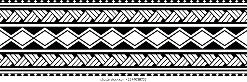 Polynesian tattoo tribal band pattern designs.