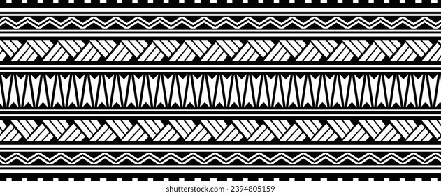 Polynesian tattoo tribal designs. Samoan tattoo tribal band.