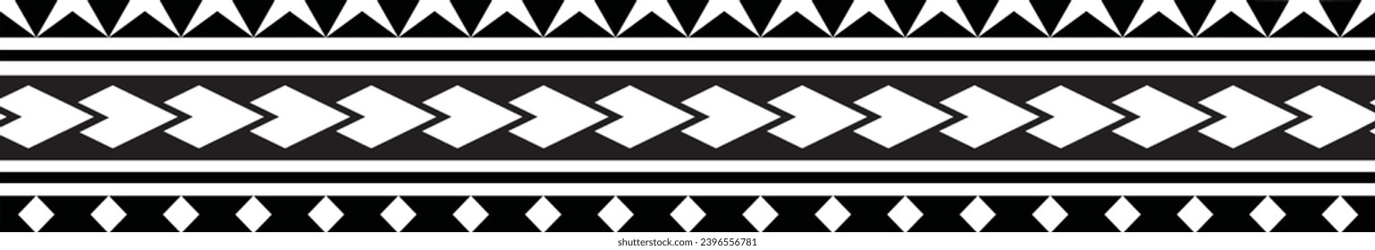 Polynesian tattoo tribal designs. Samoan tattoo tribal band.