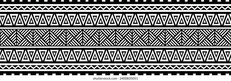 Polynesian tattoo tribal designs. Samoan tattoo tribal band.