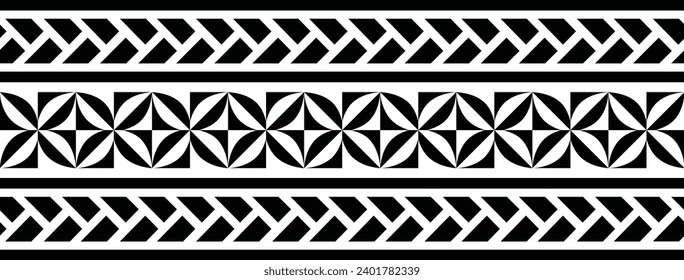 diseños tribales de tatuajes polinesios. Grupo tribal de tatuajes de Samoa. Moana.