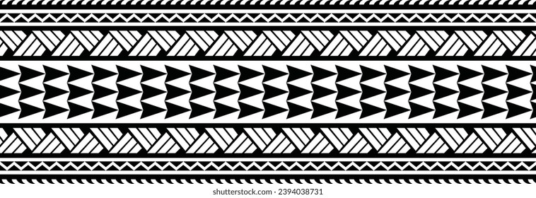 Polynesian tattoo tribal pattern designs.