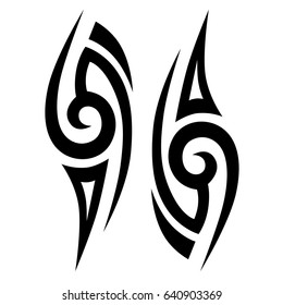 Polynesian tattoo tribal pattern maori 