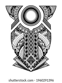 polynesian tattoo wrist sleeve tribal pattern forearm.  ethnic template ornaments vector.