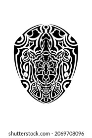 polynesian tattoo wrist sleeve tribal pattern forearm. ethnic template ornaments vector.