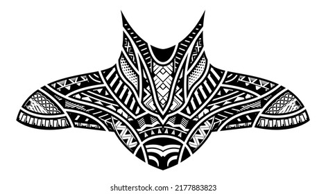 polynesian tattoo wrist sleeve tribal pattern forearm.  ethnic template ornaments vector.